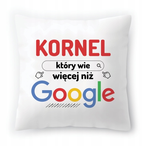 Poduszka Dla Kornela na Urodziny na Prezent z Nadrukiem ze Zdjęciem