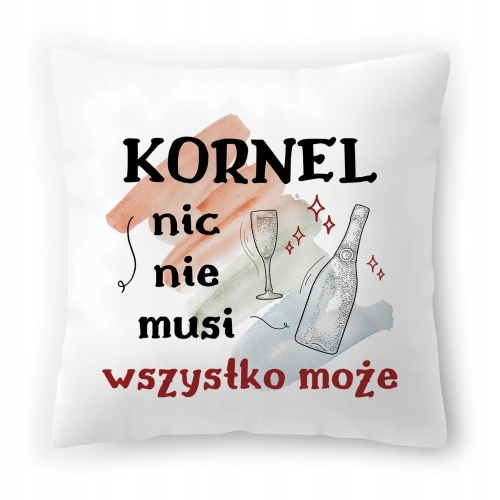 Poduszka Dla Kornela na Urodziny na Prezent z Nadrukiem ze Zdjęciem