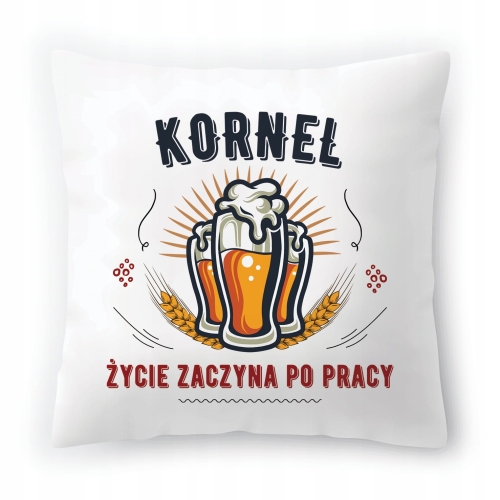 Poduszka Dla Kornela na Urodziny na Prezent z Nadrukiem ze Zdjęciem