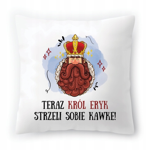 Poduszka Dla Eryka na Urodziny Imieniny na Prezent z Nadrukiem ze Zdjęciem