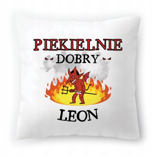 Poduszka Dla Leona na Urodziny Imieniny na Prezent z Nadrukiem ze Zdjęciem
