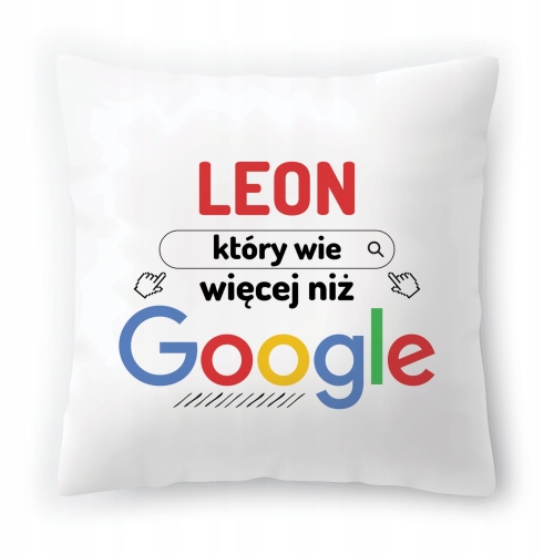 Poduszka Dla Leona na Urodziny Imieniny na Prezent z Nadrukiem ze Zdjęciem