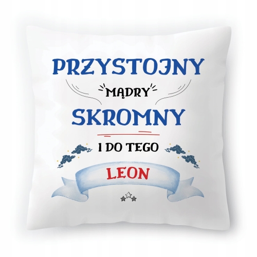 Poduszka Dla Leona na Urodziny Imieniny na Prezent z Nadrukiem ze Zdjęciem