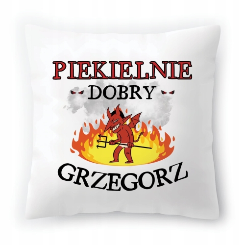 Poduszka Dla Grzegorza na Urodziny na Prezent z Nadrukiem ze Zdjęciem