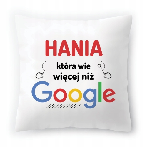 Poduszka Dla Hani na Urodziny Imieniny na Prezent z Nadrukiem ze Zdjęciem