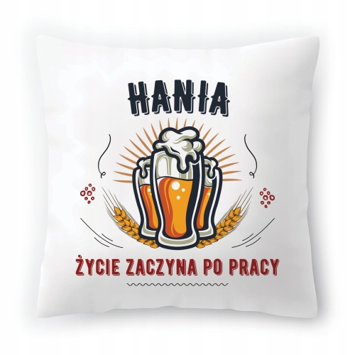 Poduszka Dla Hani na Urodziny Imieniny na Prezent z Nadrukiem ze Zdjęciem