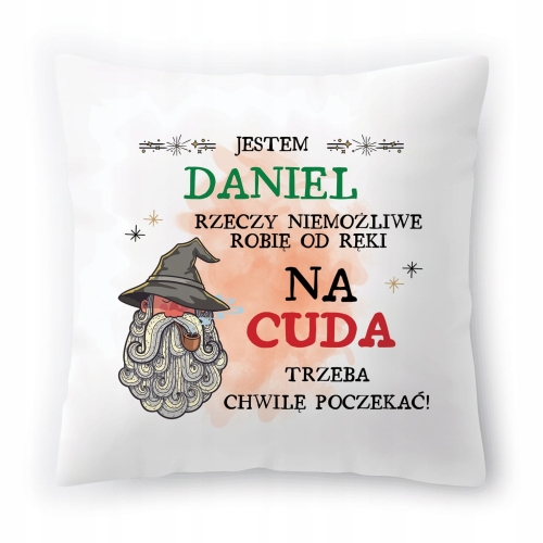Poduszka Dla Daniela na Imieniny Urodziny Prezent z Nadrukiem ze Zdjęciem