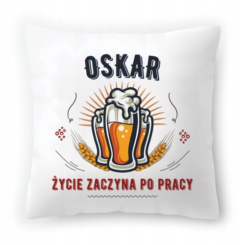 Poduszka Dla Oskara na Urodziny Imieniny Prezent z Nadrukiem ze Zdjęciem