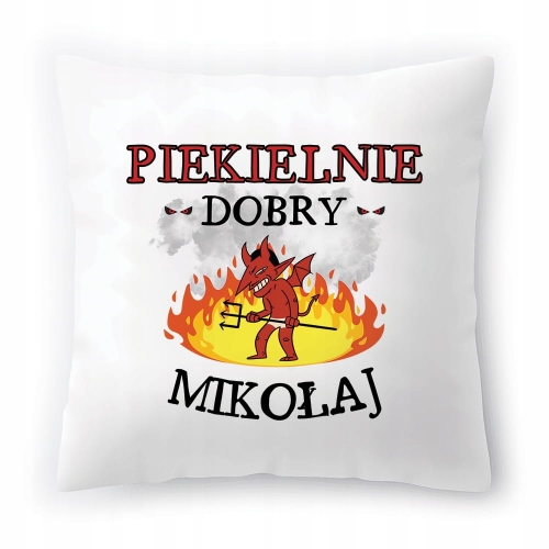 Poduszka Dla Mikołaja na Urodziny Imieniny Prezent z Nadrukiem ze Zdjęciem