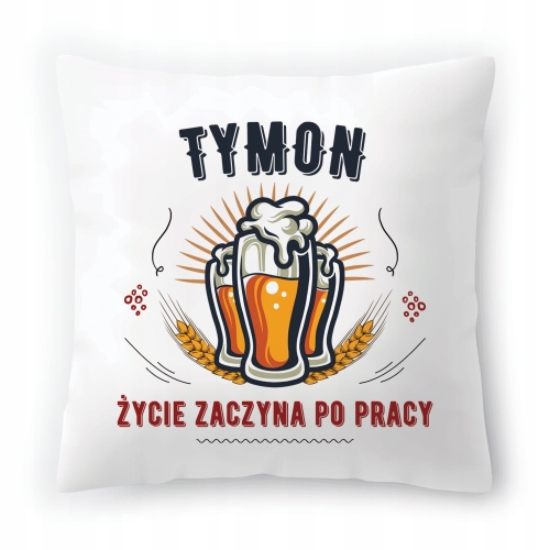 Poduszka Dla Tymona na Urodziny Imieniny Prezent z Nadrukiem ze Zdjęciem