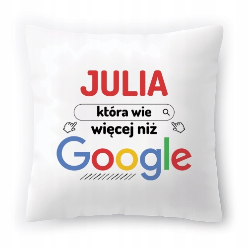 Poduszka Dla Juli na Urodziny Imieniny Prezent z Nadrukiem ze Zdjęciem