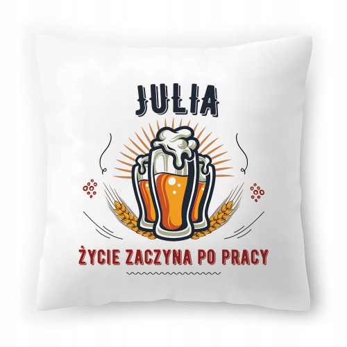 Poduszka Dla Juli na Urodziny Imieniny Prezent z Nadrukiem ze Zdjęciem