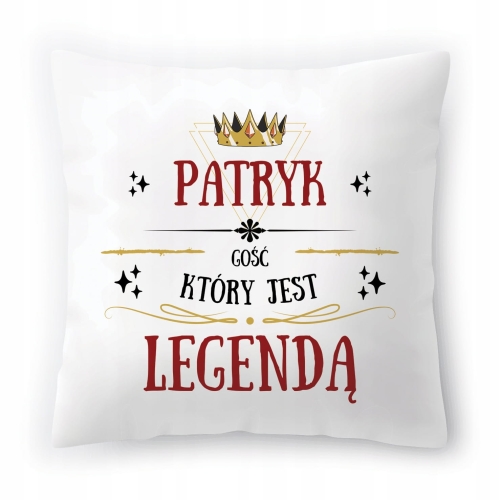 Poduszka Dla Patryka na Urodziny Imieniny Prezent z Nadrukiem ze Zdjęciem