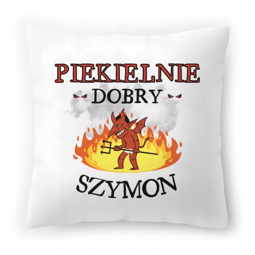 Poduszka Dla Szymona na Urodziny Imieniny Prezent z Nadrukiem ze Zdjęciem