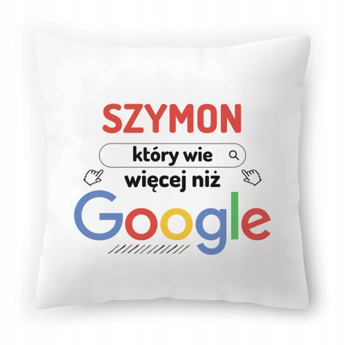 Poduszka Dla Szymona na Urodziny Imieniny Prezent z Nadrukiem ze Zdjęciem