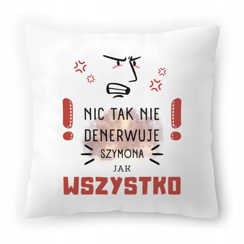 Poduszka Dla Szymona na Urodziny Imieniny Prezent z Nadrukiem ze Zdjęciem