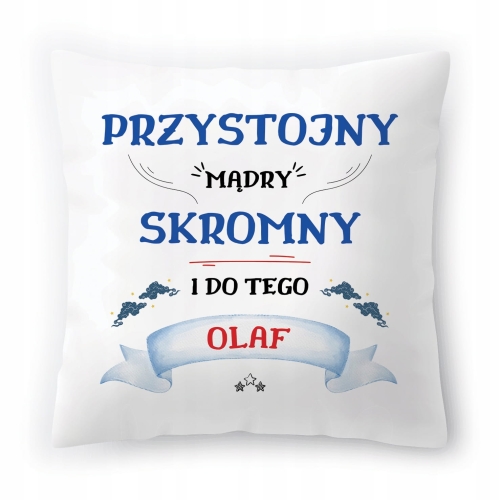 Poduszka Dla Olafa na Urodziny Imieniny Prezent z Nadrukiem ze Zdjęciem