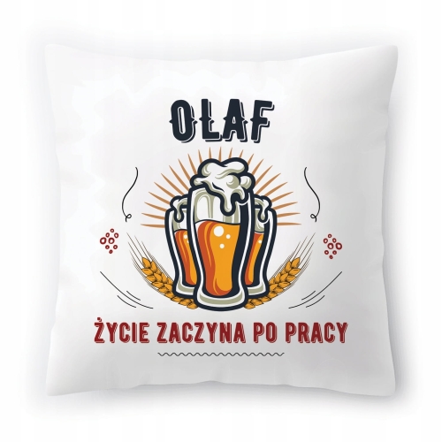 Poduszka Dla Olafa na Urodziny Imieniny Prezent z Nadrukiem ze Zdjęciem