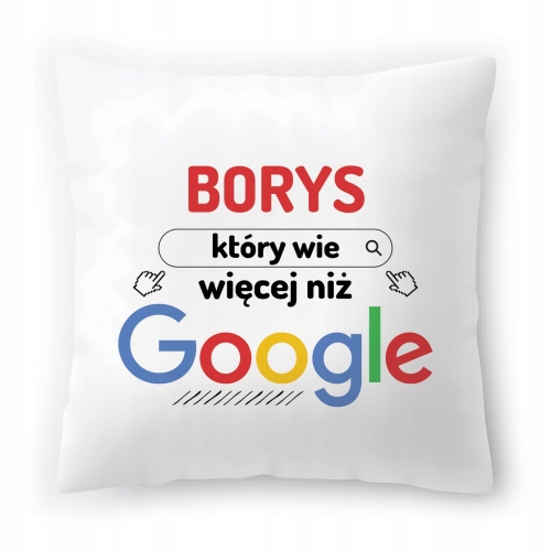 Poduszka Dla Borysa na Urodziny Imieniny Prezent z Nadrukiem ze Zdjęciem