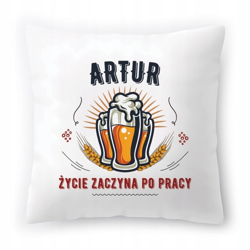 Poduszka Dla Artura na Urodziny Imieniny Prezent z Nadrukiem ze Zdjęciem