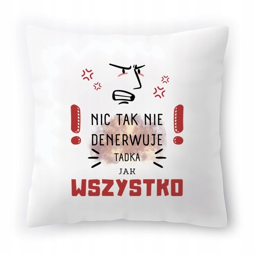 Poduszka Dla Tadka na Urodziny Imieniny Prezent z Nadrukiem ze Zdjęciem