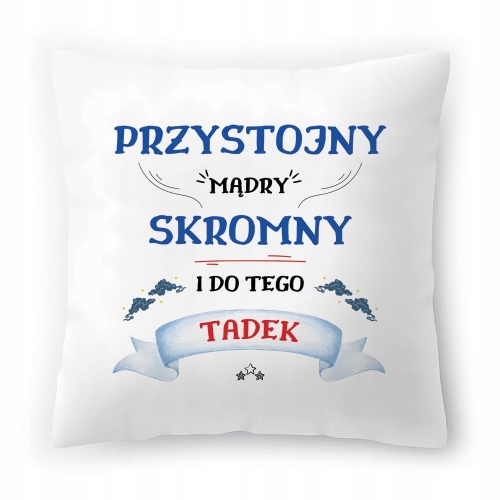 Poduszka Dla Tadka na Urodziny Imieniny Prezent z Nadrukiem ze Zdjęciem