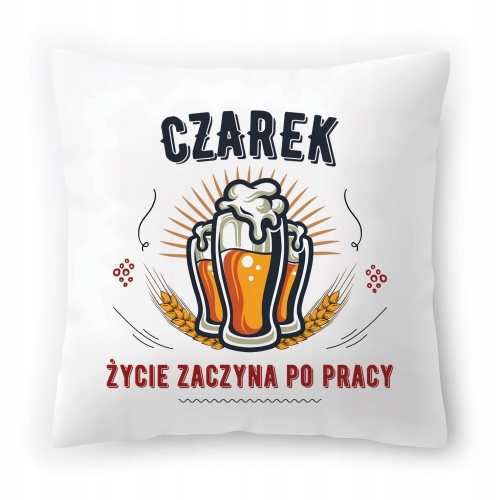 Poduszka Dla Czarka Czara Cezarego na Prezent z Nadrukiem ze Zdjęciem