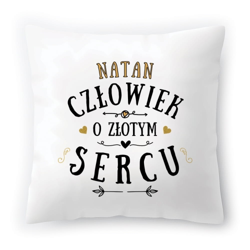 Poduszka Dla Natana na Urodziny Imieniny Prezent z Nadrukiem ze Zdjęciem