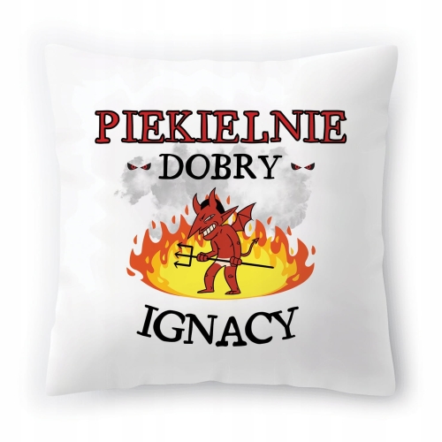 Poduszka Dla Ignacego na Imieniny Urodziny Prezent z Nadrukiem ze Zdjęciem
