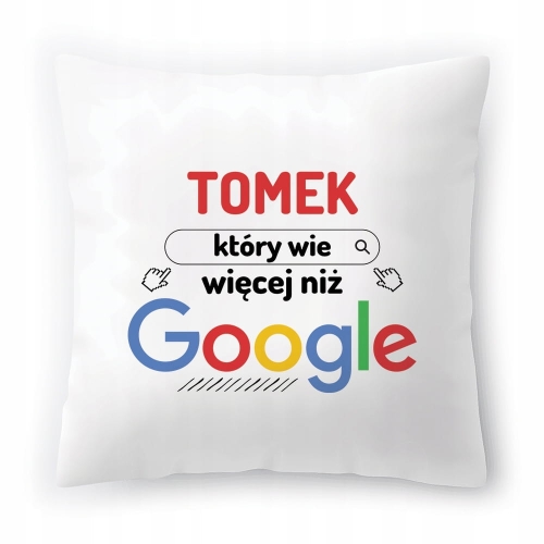 Poduszka Dla Tomka na Urodziny Imieniny Prezent z Nadrukiem ze Zdjęciem