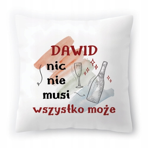 Poduszka Dla Dawida na Urodziny Imieniny Prezent z Nadrukiem ze Zdjęciem
