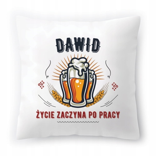 Poduszka Dla Dawida na Urodziny Imieniny Prezent z Nadrukiem ze Zdjęciem