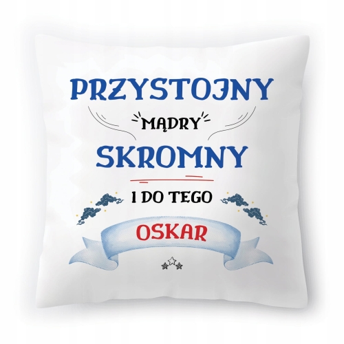 Poduszka Dla Oskara na Urodziny Imieniny Prezent z Nadrukiem ze Zdjęciem