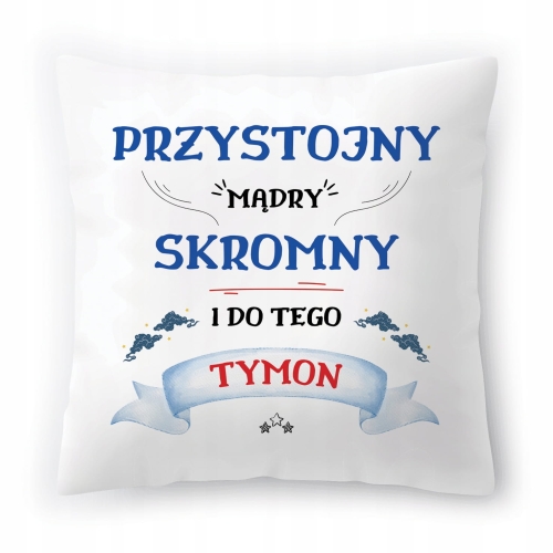 Poduszka Dla Tymka na Urodziny Imieniny Prezent z Nadrukiem ze Zdjęciem