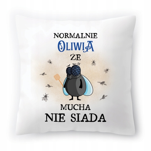 Poduszka Dla Oliwii na Urodziny Imieniny Prezent z Nadrukiem ze Zdjęciem