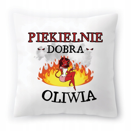Poduszka Dla Oliwii na Urodziny Imieniny Prezent z Nadrukiem ze Zdjęciem