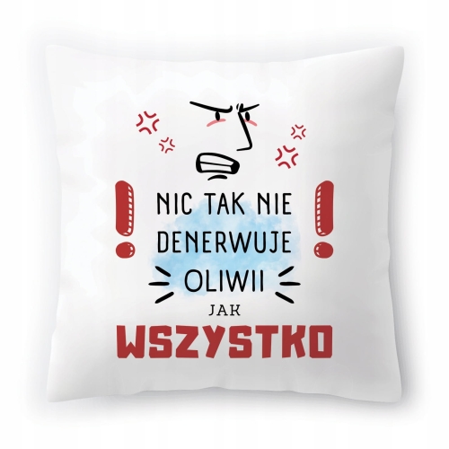 Poduszka Dla Oliwii na Urodziny Imieniny Prezent z Nadrukiem ze Zdjęciem