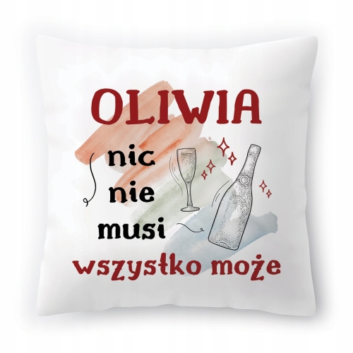 Poduszka Dla Oliwii na Urodziny Imieniny Prezent z Nadrukiem ze Zdjęciem