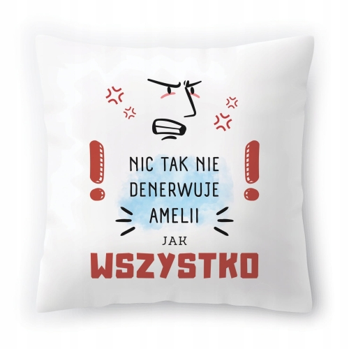 Poduszka Dla Amelii na Urodziny Imieniny Prezent z Nadrukiem ze Zdjęciem