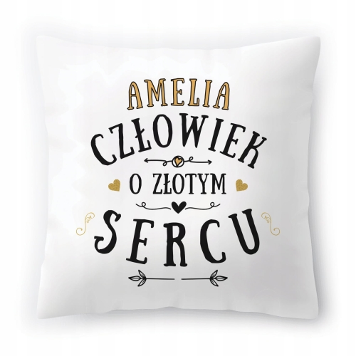 Poduszka Dla Amelii na Urodziny Imieniny Prezent z Nadrukiem ze Zdjęciem