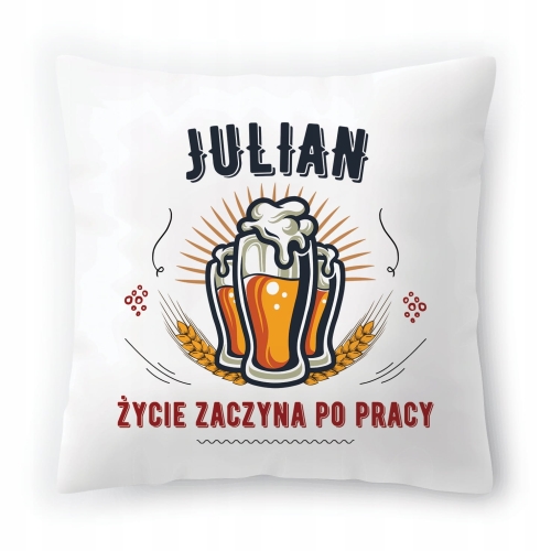 Poduszka Dla Juliana na Urodziny Imieniny Prezent z Nadrukiem ze Zdjęciem