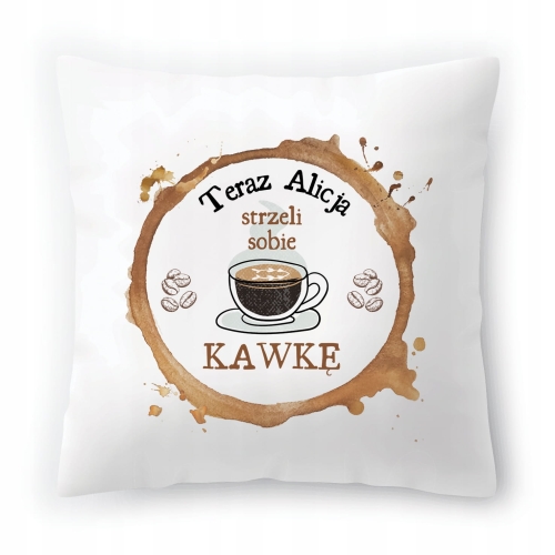 Poduszka Dla Alicji na Urodziny Imieniny Prezent z Nadrukiem ze Zdjęciem