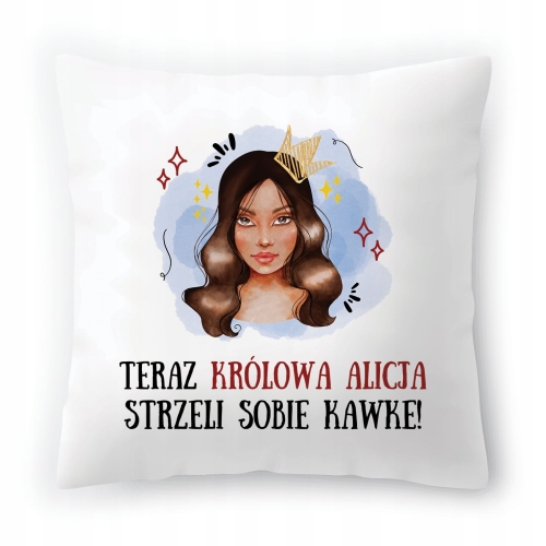 Poduszka Dla Alicji na Urodziny Imieniny Prezent z Nadrukiem ze Zdjęciem