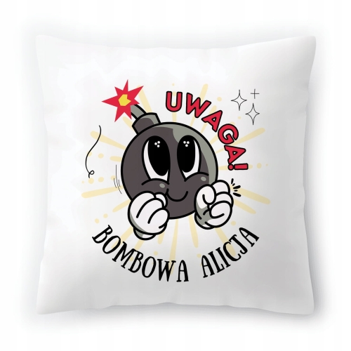 Poduszka Dla Alicji na Urodziny Imieniny Prezent z Nadrukiem ze Zdjęciem