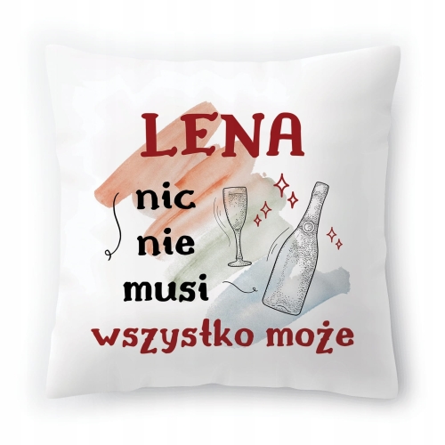 Poduszka Dla Leny na Urodziny Imieniny na Prezent z Nadrukiem ze Zdjęciem