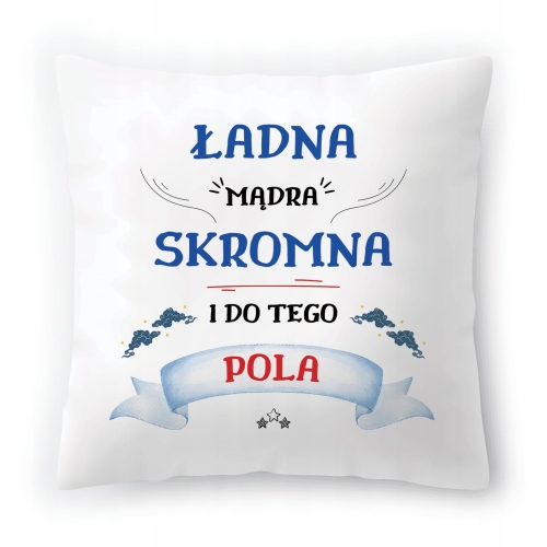 Poduszka Dla Poli na Urodziny Imieniny Prezent z Nadrukiem ze Zdjęciem