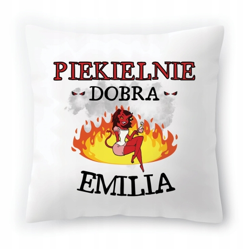 Poduszka Dla Emilii na Urodziny Imieniny Prezent z Nadrukiem ze Zdjęciem
