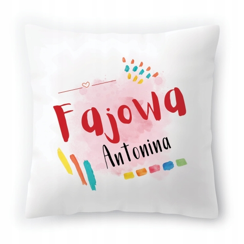 Poduszka Dla Antoniny na Urodziny na Prezent z Nadrukiem ze Zdjęciem