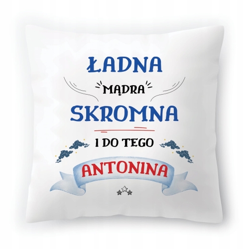 Poduszka Dla Antoniny na Urodziny na Prezent z Nadrukiem ze Zdjęciem