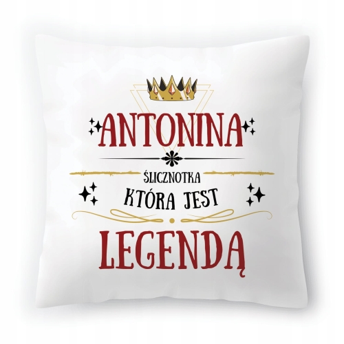 Poduszka Dla Antoniny na Urodziny na Prezent z Nadrukiem ze Zdjęciem
